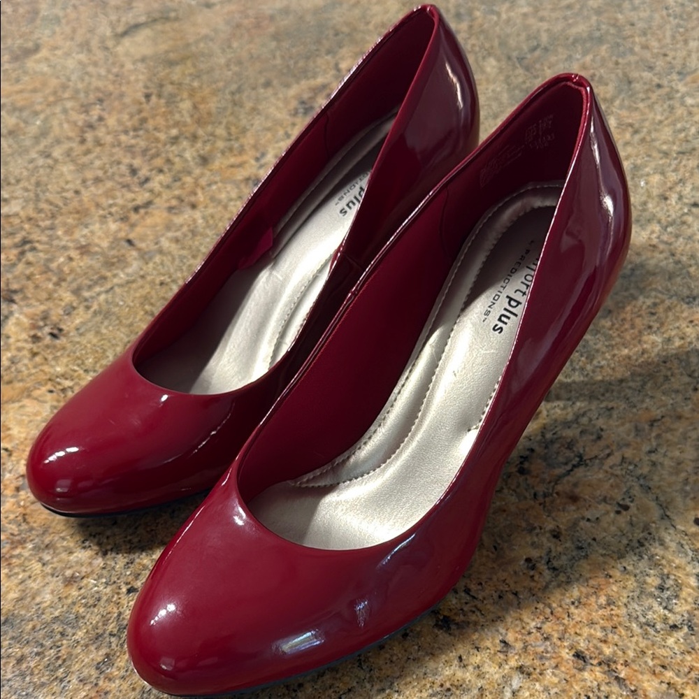 Predictions Red Patent Leather Heels